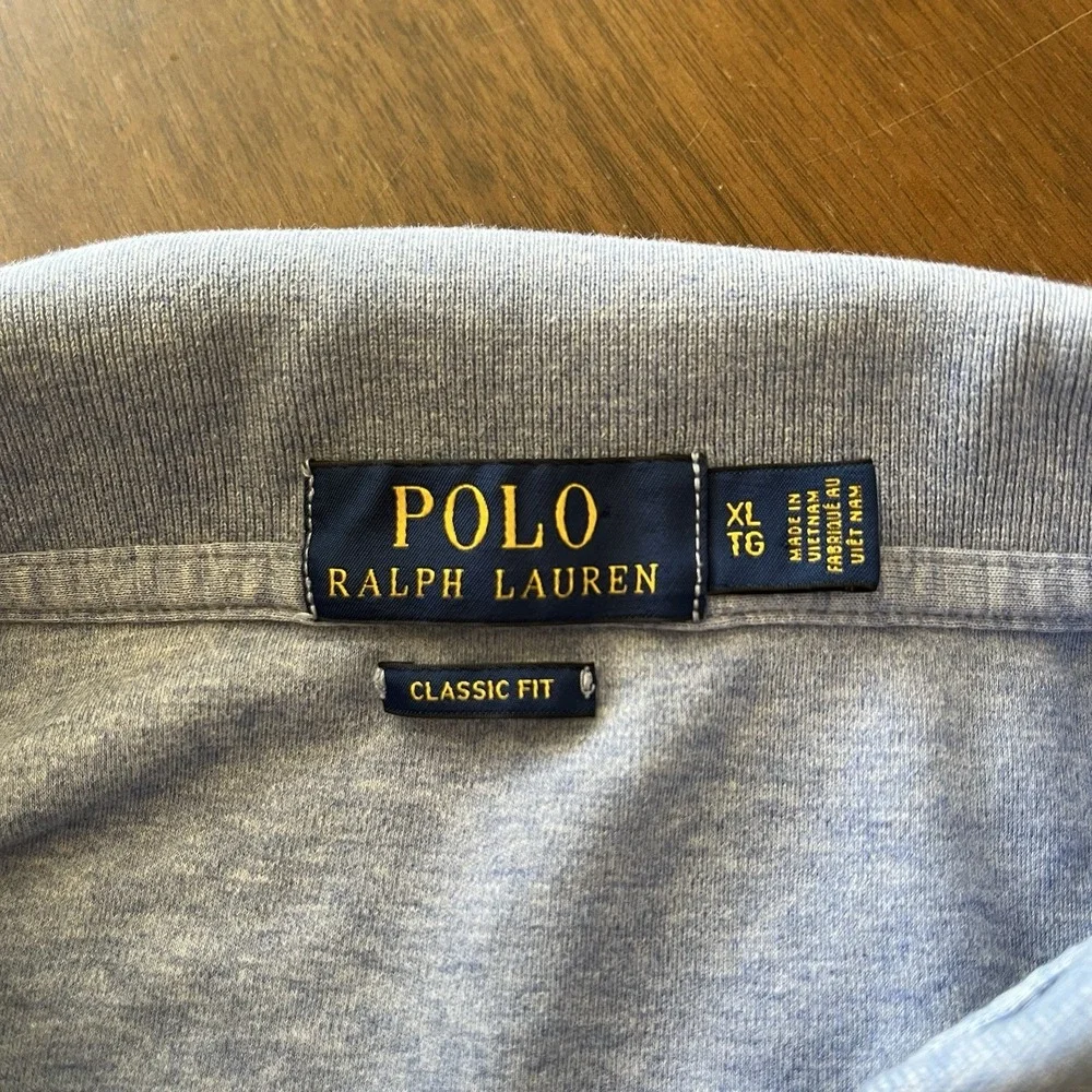 Polo Ralph Lauren Shirt Men's XL Classic Fit Blue Flesh Pony Soft Cotton